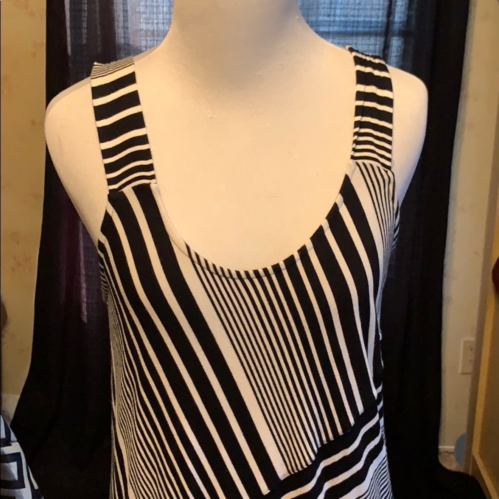 Soma Maxi dress.  Size Large Black and Whitr